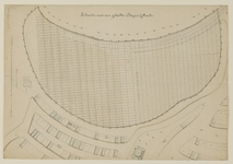 216698 Plattegrond van een gedeelte van de Eerste Algemene Begraafplaats Soestbergen (Gansstraat) te Utrecht; met ...